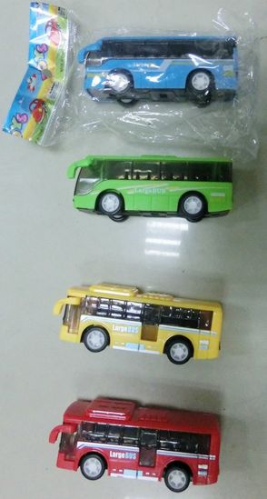 Инерционный детский автобус 4 цвета - фото 1