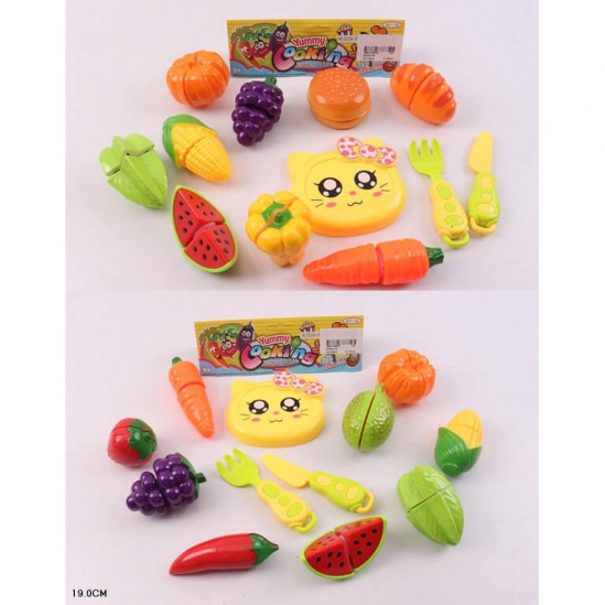 Овощи и фрукты на липучках 2 вида - фото 1