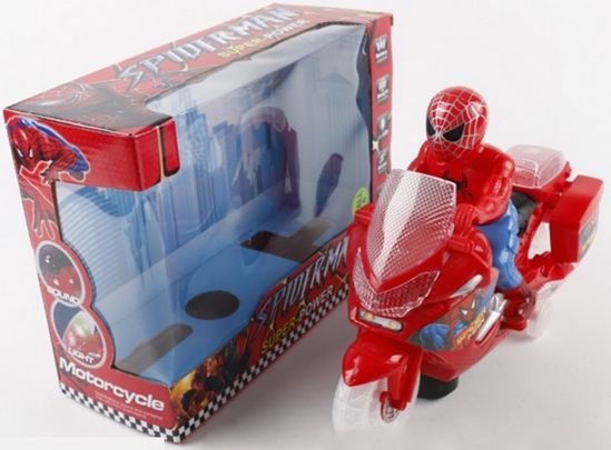 Игрушечный музыкальный мотоцикл «Spiderman» - фото 1