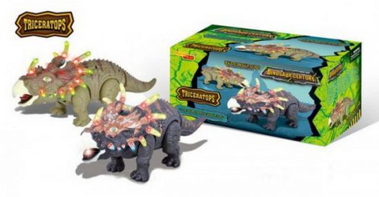 Динозавр «Трицератопс» для детей на батарейках - фото 2