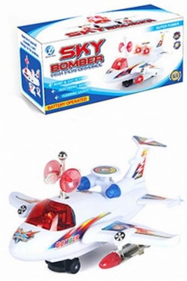 Игрушечный самолет для детей «Sky Bomber» на батарейках - фото 1