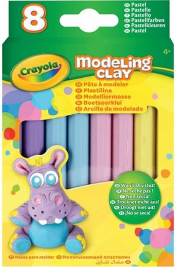 Пластилин Crayola пастельных оттенков 8 шт - фото 1