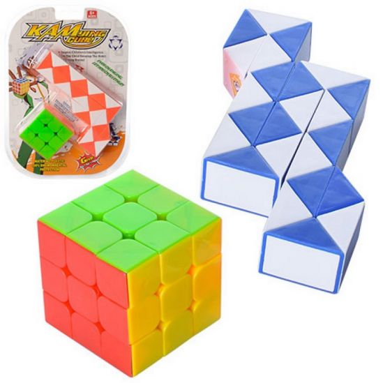 Головоломка «Змейка и Кубик Рубика» 2 цвета - фото 1