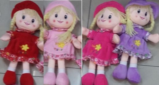 Кукла мягкая для девочки 4 вида - фото 1