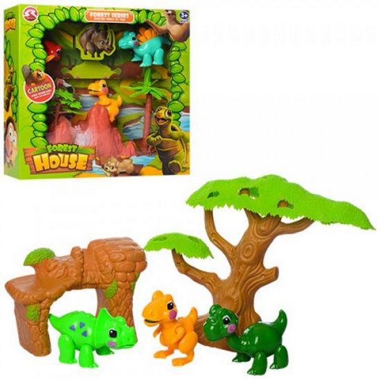 Игровой набор «Forest House» c динозавриками 2 вида - фото 1