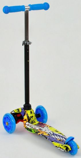 Самокат MINI «Best Scooter» с принтом для детей - фото 1