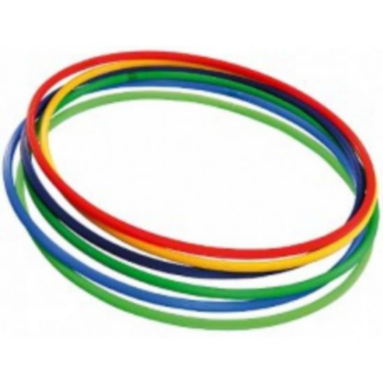 Обруч пластмассовый «Цветной»  диаметр 53 см - фото 1