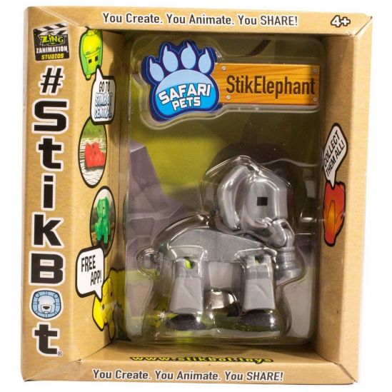 Фигурка для анимационного творчества Stikbot Safari Pets «Носорог» - фото 9