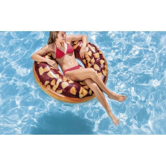 Надувной круг для плавания «Шоколадно-ореховый пончик» 114 см - фото 2
