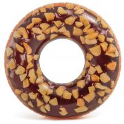 Надувной круг для плавания «Шоколадно-ореховый пончик» 114 см 56262