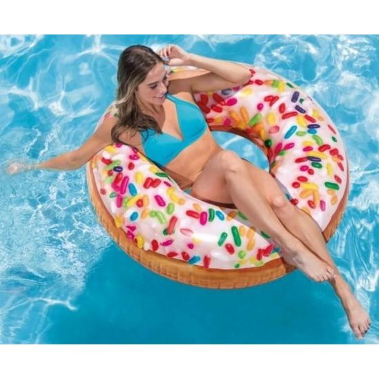 Надувной круг для плавания «Пончик с присыпкой» 99 см - фото 3