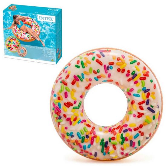 Надувной круг для плавания «Пончик с присыпкой» 99 см - фото 1