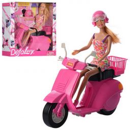 Кукла Defa с мотоциклом и шлемом