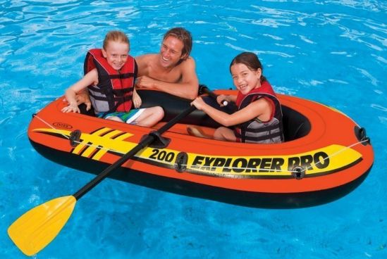 Полутораместная надувная лодка «Explorer Pro 200 Set» Intex 58357 - фото 3
