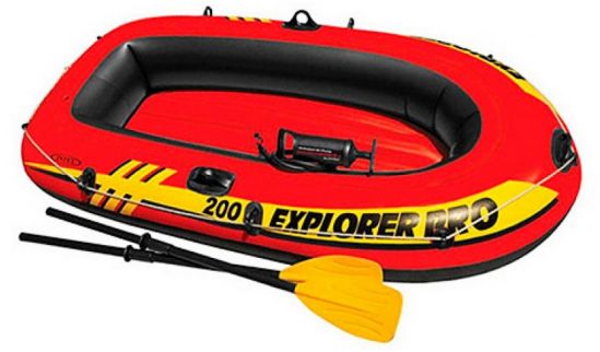 Полутораместная надувная лодка «Explorer Pro 200 Set» Intex 58357 - фото 1