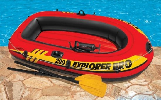 Полутораместная надувная лодка «Explorer Pro 200 Set» Intex 58357 - фото 2