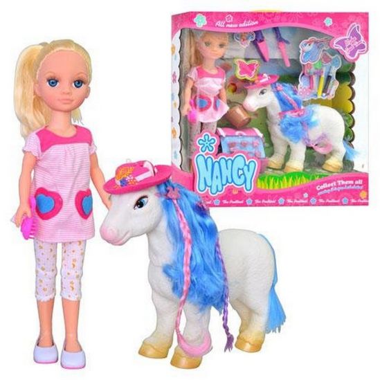 Кукла Nancy с лошадкой для причесок - фото 1