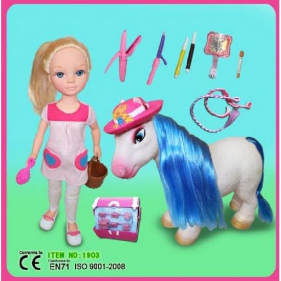 Кукла Nancy с лошадкой для причесок - фото 2