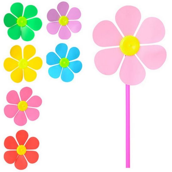 Детский ветрячок «Цветок» 7 цветов - фото 1