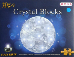 Пазлы 3D кристаллы «Земной шар» 41 дет
