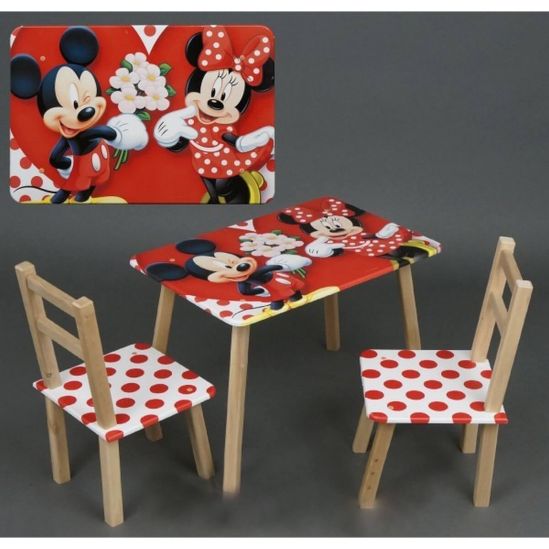 Столик со стульями «Микки Маус» - фото 1