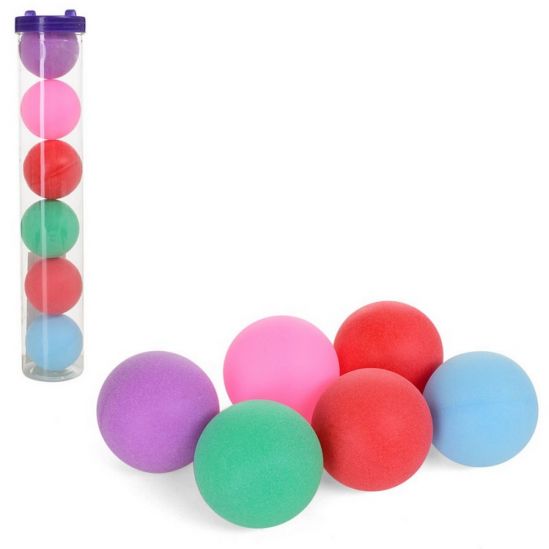 Цветные теннисные шарики 6 шт - фото 1
