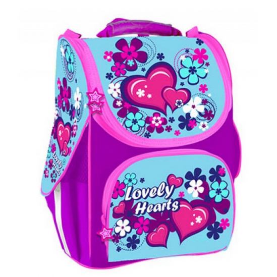 Каркасный школьный рюкзак «Lovely hearts» - фото 1