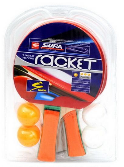 Ракетки для настольного тенниса с шариками W1368RK - фото 1