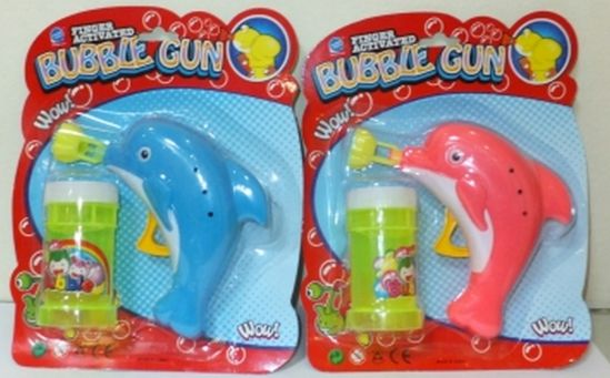 Пистолет для мыльных пузырей «Дельфин» 2 цвета - фото 1