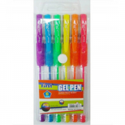 Ручки гелевые с блеском 6 цветов