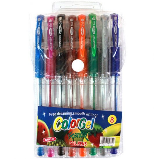 Ручки гелевые перламутровые 8 цветов - фото 1
