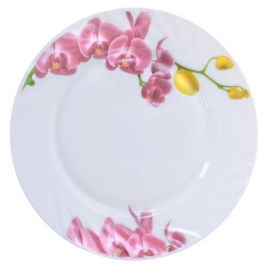 Набор тарелок из стеклокерамики «Орхидея» 6 шт - фото 1