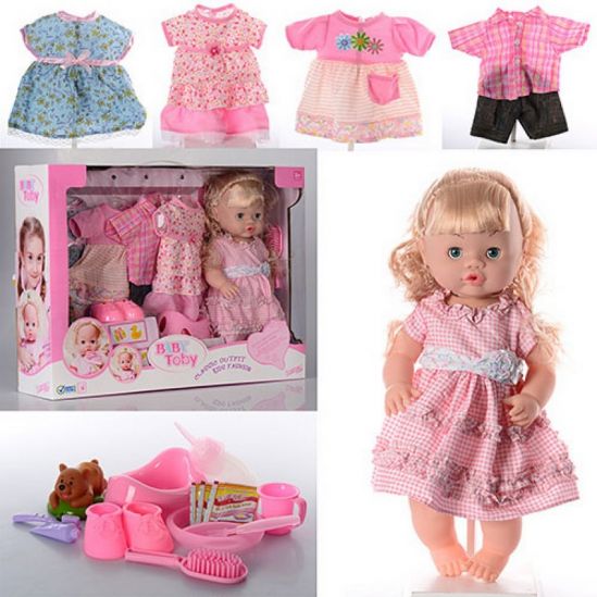 Кукла со звуком «Baby Toby» с нарядами и аксессуарами - фото 1