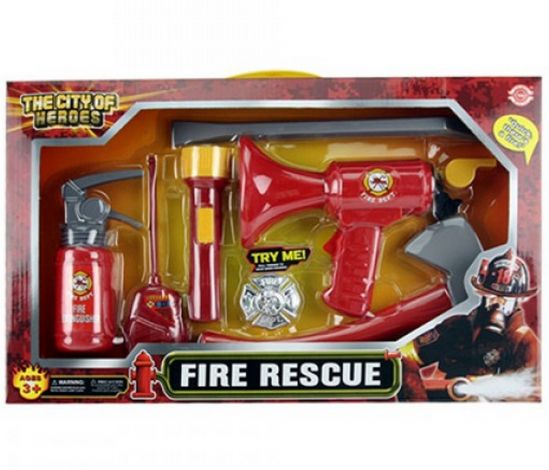 Набор пожарника с мегафоном и огнетушителем - фото 1