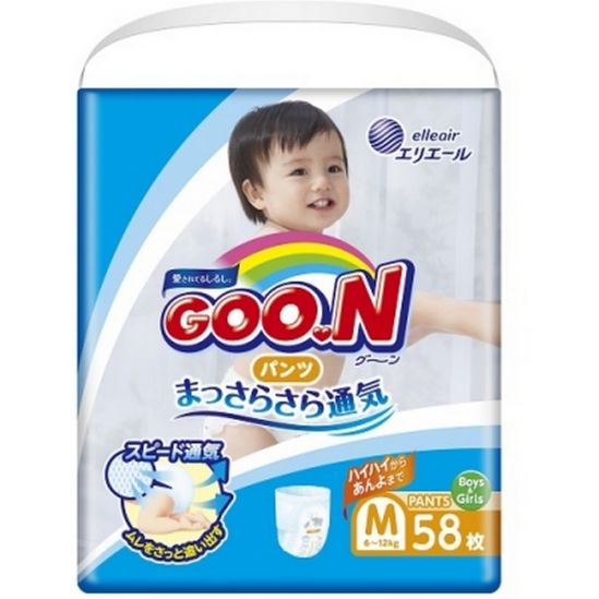 Трусики-подгузники Goo.N для детей 6-12 кг размер M унисекс 58 шт (853626) - фото 1