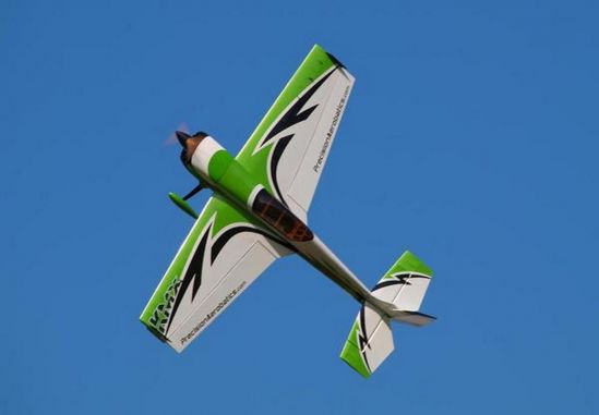 Самолет зеленый на радиоуправлении Precision Aerobatics Katana MX 1448 мм KIT - фото 1