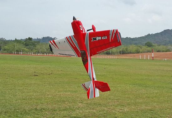 Самолет красный на радиоуправлении Precision Aerobatics XR-61 1550 мм KIT - фото 2