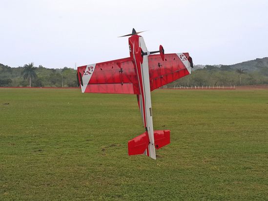 Самолет красный на радиоуправлении Precision Aerobatics XR-61 1550 мм KIT - фото 3