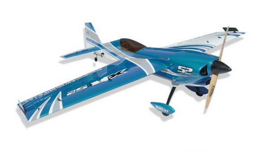 Самолет синий на радиоуправлении Precision Aerobatics XR-52 1321 мм KIT - фото 1