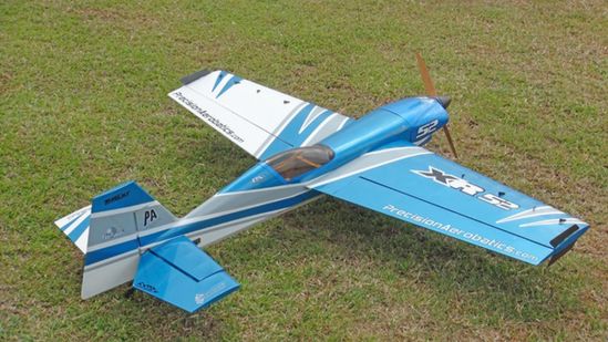 Самолет синий на радиоуправлении Precision Aerobatics XR-52 1321 мм KIT - фото 7