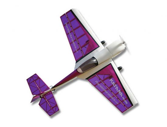 Самолет фиолетовый на радиоуправлении Precision Aerobatics Katana Mini 1020 мм KIT - фото 1