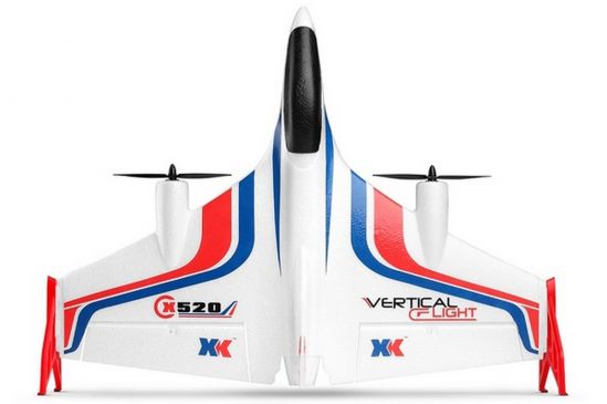 Самолет синий на радиоуправлении VTOL XK X-520 520 мм бесколлекторный со стабилизацией - фото 7