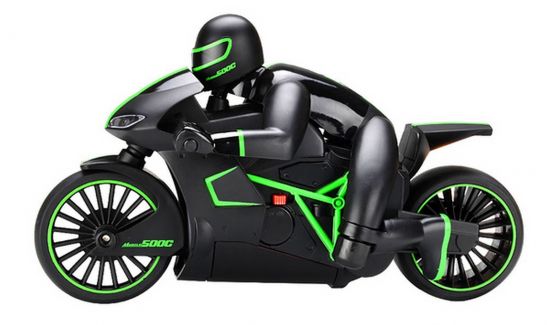 Мотоцикл зеленый на радиоуправлении 1:12 Crazon 333-MT01 - фото 1