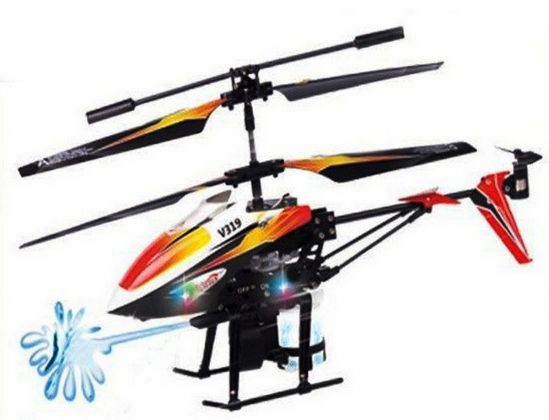 Вертолет микро 3-канальный на и/к WL Toys V319 SPRAY водяная пушка - фото 3