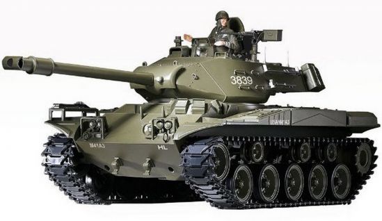 Танк на р/у 1:16 Heng Long Bulldog M41A3 с пневмопушкой и инфракрасным боем - фото 2
