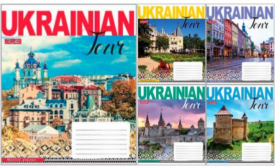 Упаковка тетрадей «Ukrainain tour» клетка 12 л - фото 1