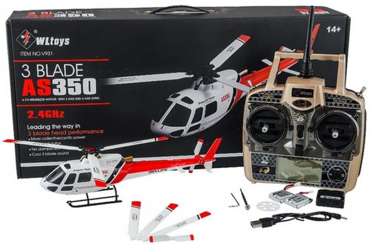 Вертолет 3D микро WL Toys V931 FBL бесколлекторный - фото 6