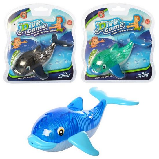 Водоплавающая игрушка 3 цвета «Дельфин» - фото 1