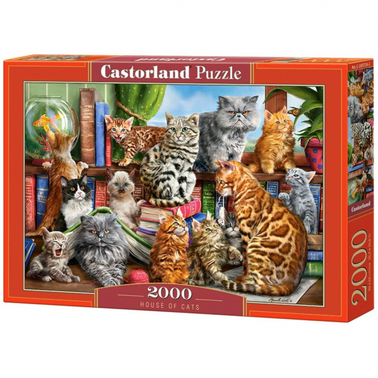 Пазлы Castorland 2000 «Кошки» - фото 1