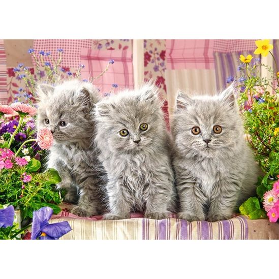 Пазлы Castorland 260 «Три серых котенка» - фото 2